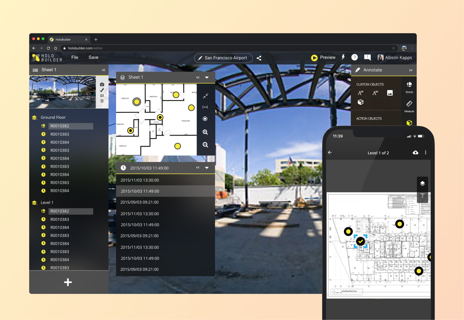 Versioning for Holobuilder overview