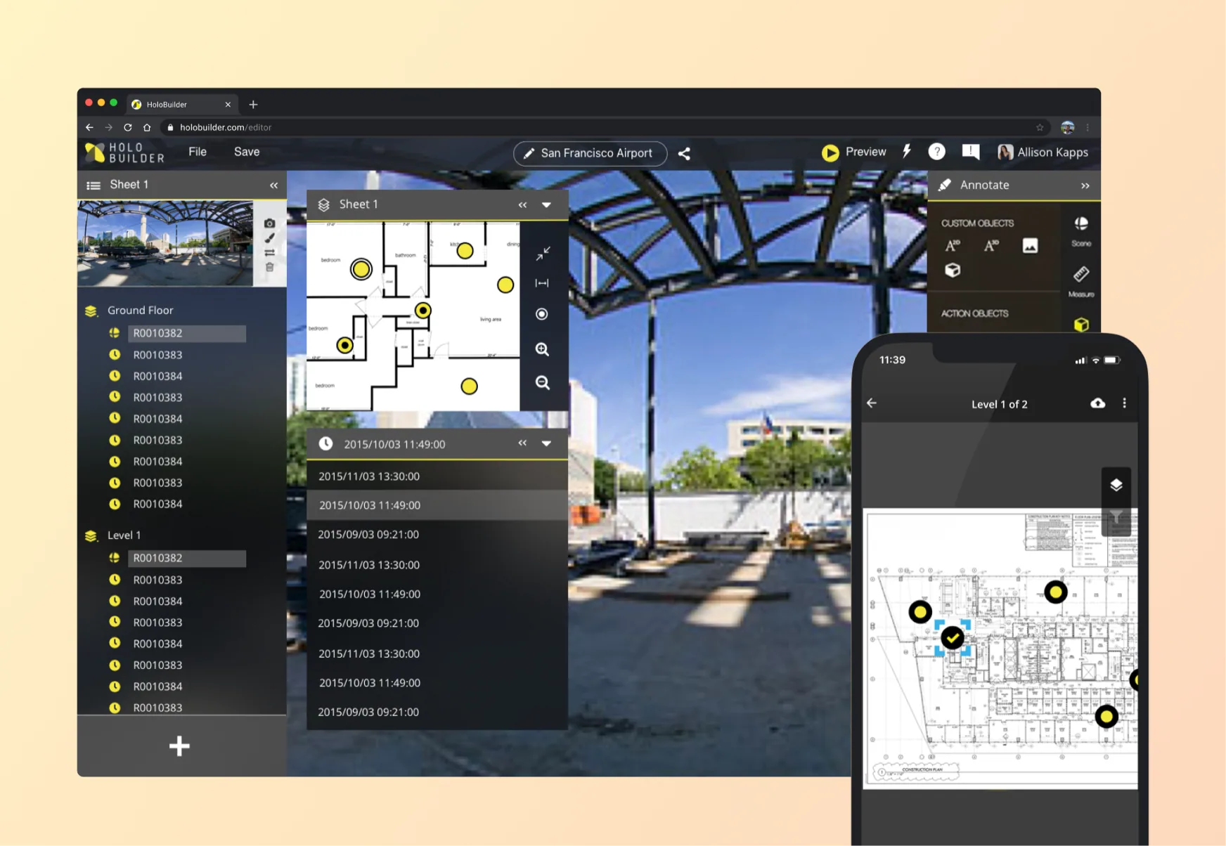 Versioning for Holobuilder overview