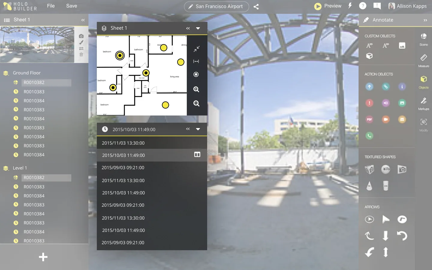 Selecting a timestamp